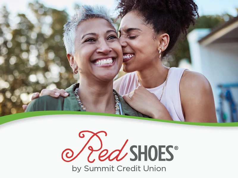 Red SHOES by Summit Credit Union