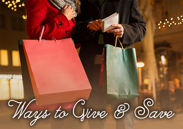 ways to give and save
